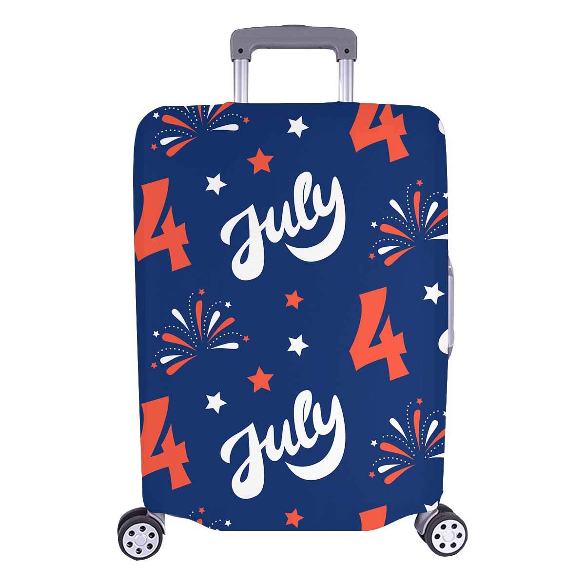 InterestPrint Custom 4 July America Firework Holiday Travel Business Luggage Cover Protector Suitcas