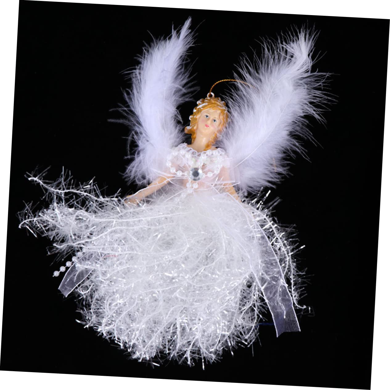 OUNONA 8piezas Adornos Colgantes De Ángel para Navidad Decoraciones De Festival Muñecos De Peluche para Árbol y Fiesta Accesorios De Decoración Encantadores