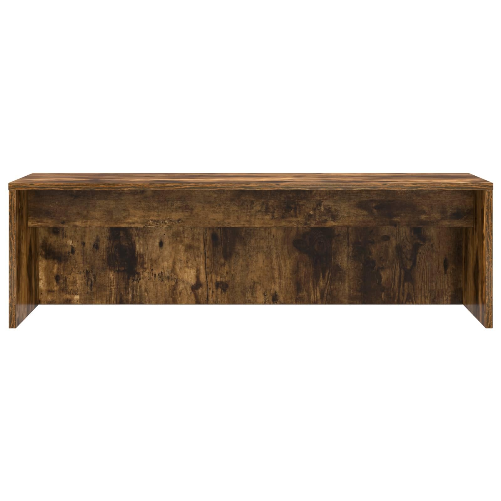 Biurko naścienne dębowe dymne drewno inżynieryjne 100 x 45 x 30 cm