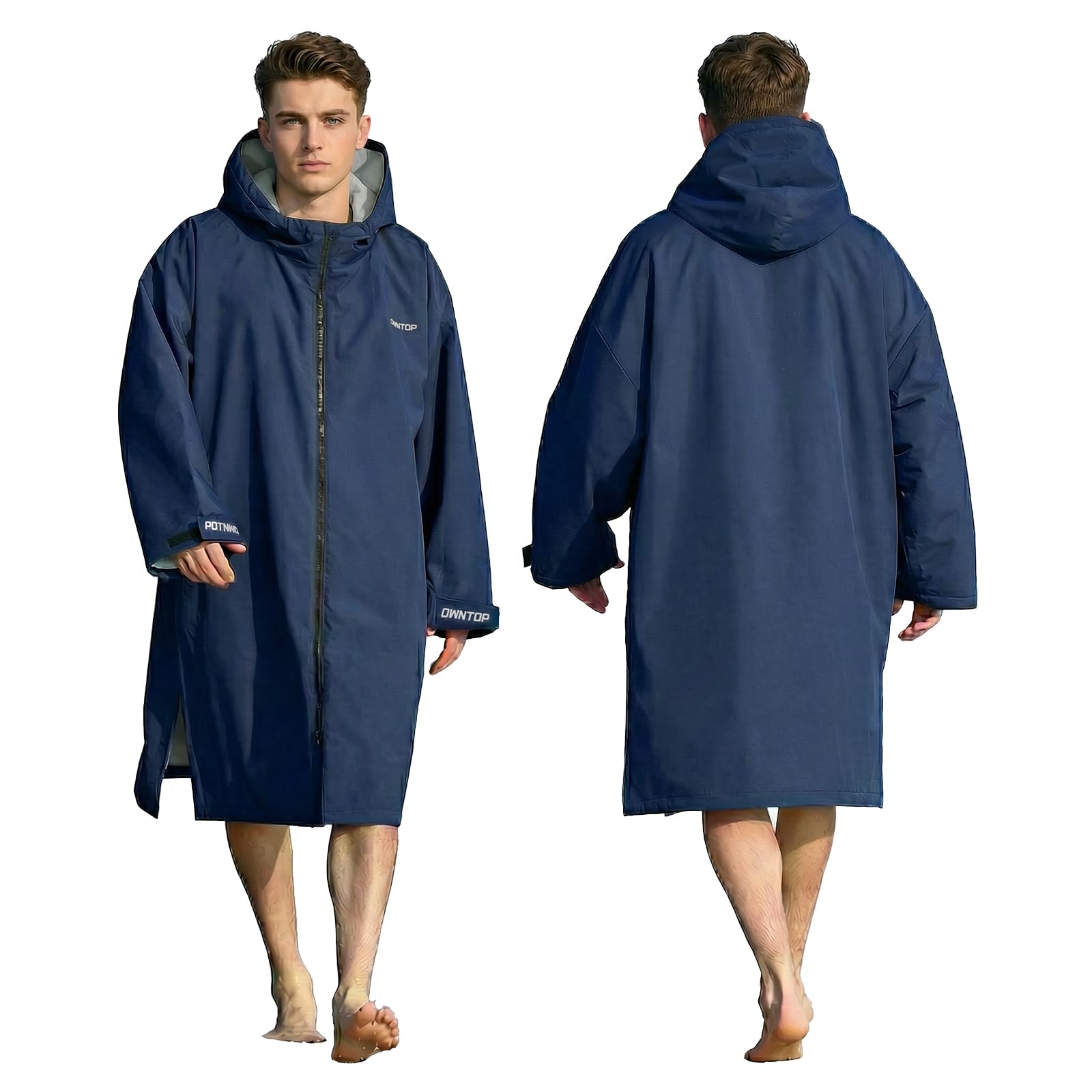 Owntop Waterdichte aankleedjas voor volwassenen kinderen - lichtgewicht droog strand rode met warme badstof voering | Oversized Batwing lange mouwen capuchon jas | voor surfen en zwemmen, roze, S Owntop Waterdichte aankleedjas voor volwassenen kinderen - lichtgewicht droog strand rode met warme badstof voering | Oversized Batwing lange mouwen capuchon jas | voor surfen en zwemmen, roze, S