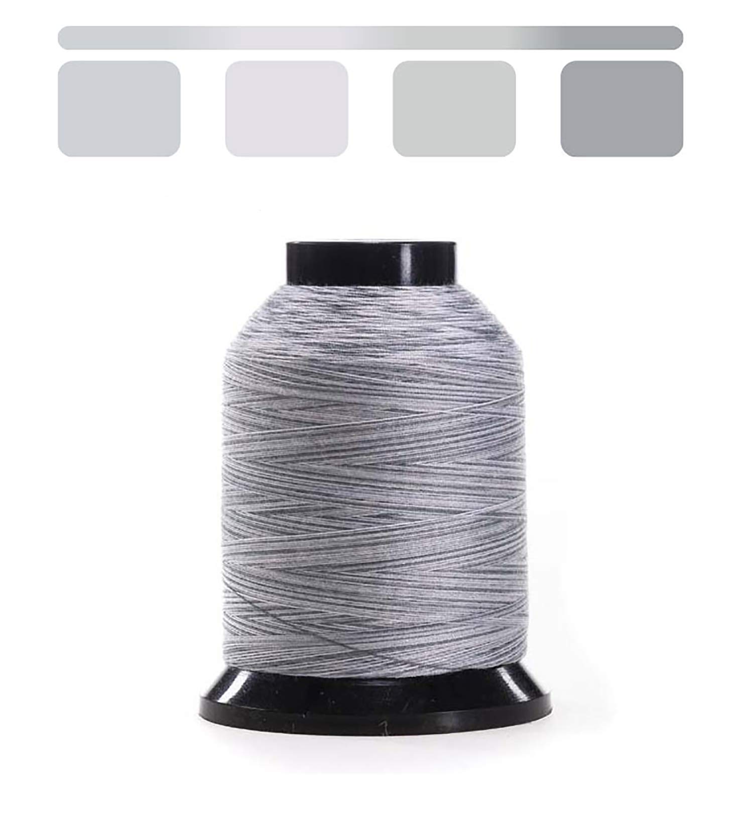Finesse Variegated Thread | 100% Polyester, 3ply, 50wt | 1100yds Stackable Thread Cones for Quilting and Sewing… (Montain Mist)