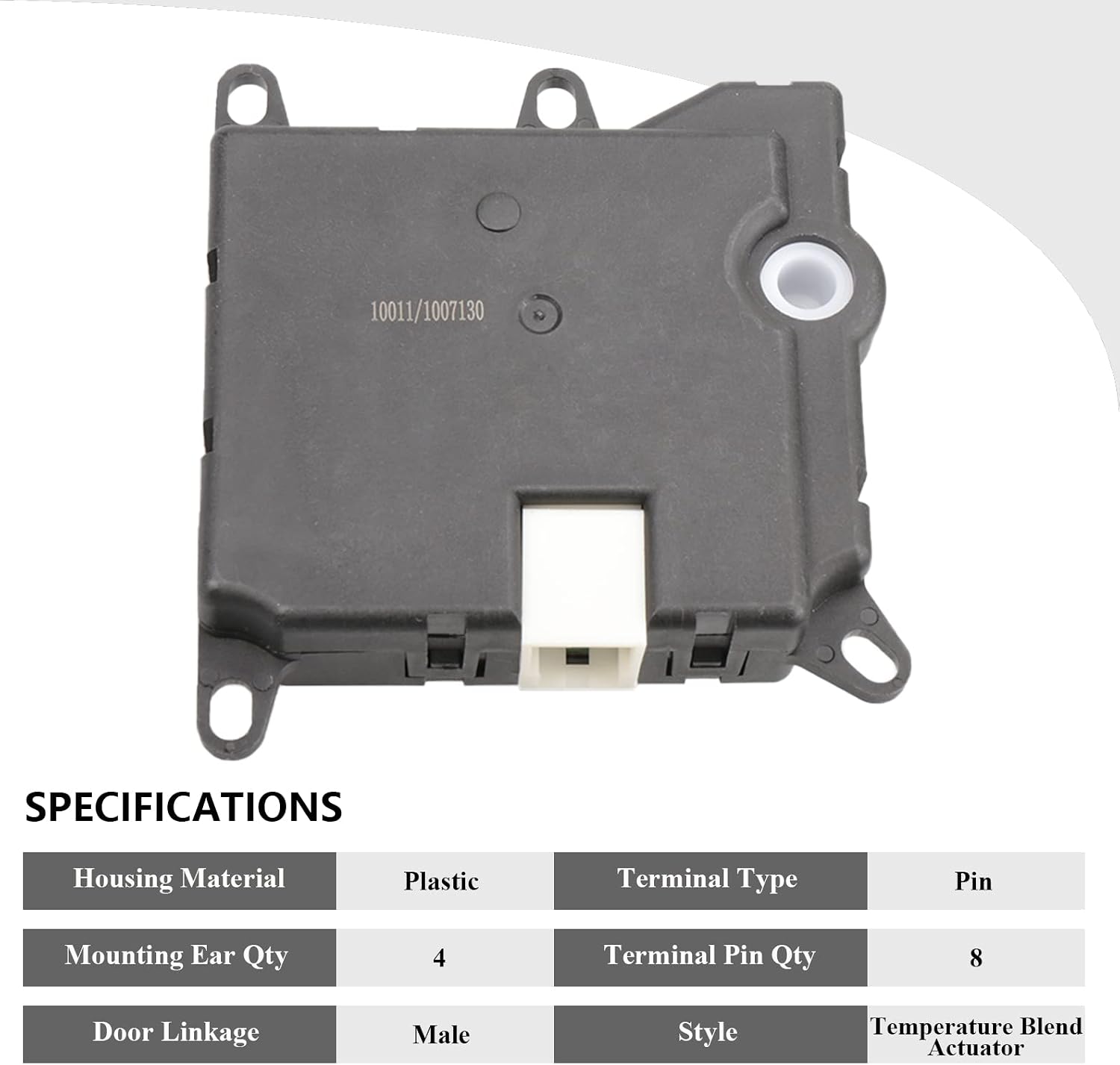 604-209 Temperature Blend Door Actuator for Ford 2002-2010 Explorer/Sport Trac, 2003-2006 Expedition, 2002-2010 Mountaineer, 4.0/4.6L Sport Utility & Crew Cab Pickup w/Manual Air Conditioning