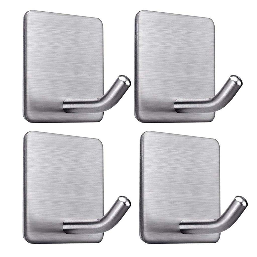 HASTHIP® Self Adhesive Hooks, Heavy Duty Stainless Steel Waterproof