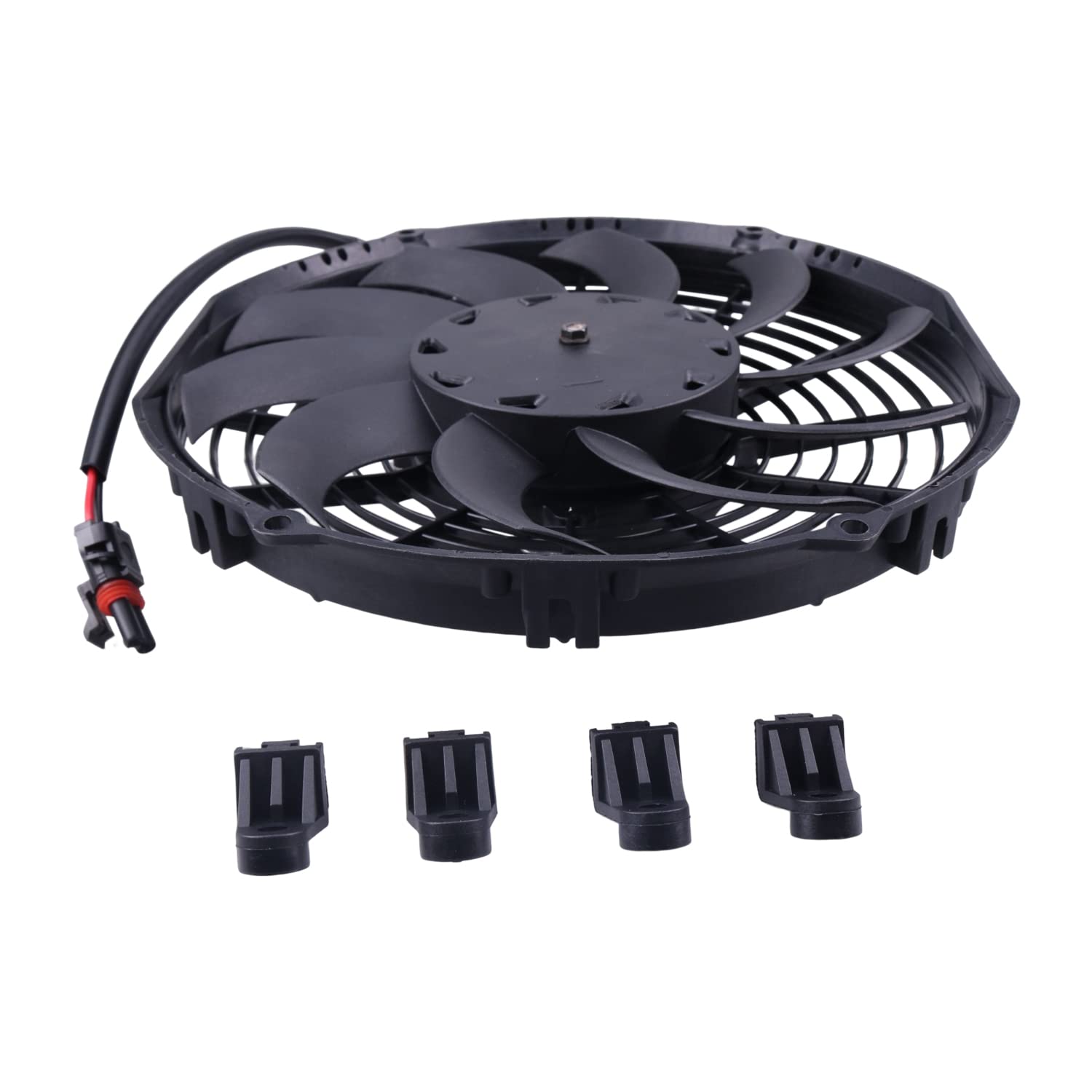 12V Cooling Fan Motor Compatible with Polaris Ranger 2X4 500 2004-2009, Ranger 400 2011-2013, Ranger 500 4x4 2012, Ranger 570 2014-2015 2410340 2410865 70-1023
