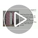 Image of BFAM Floral Print 100% Blackout Curtain with Black Linning at Back, Floral Print Curtains for Living Room /Bedroom Thermal Insulated Energy Saving, Pink Flower, 10FT, Pack of 1 Curtain