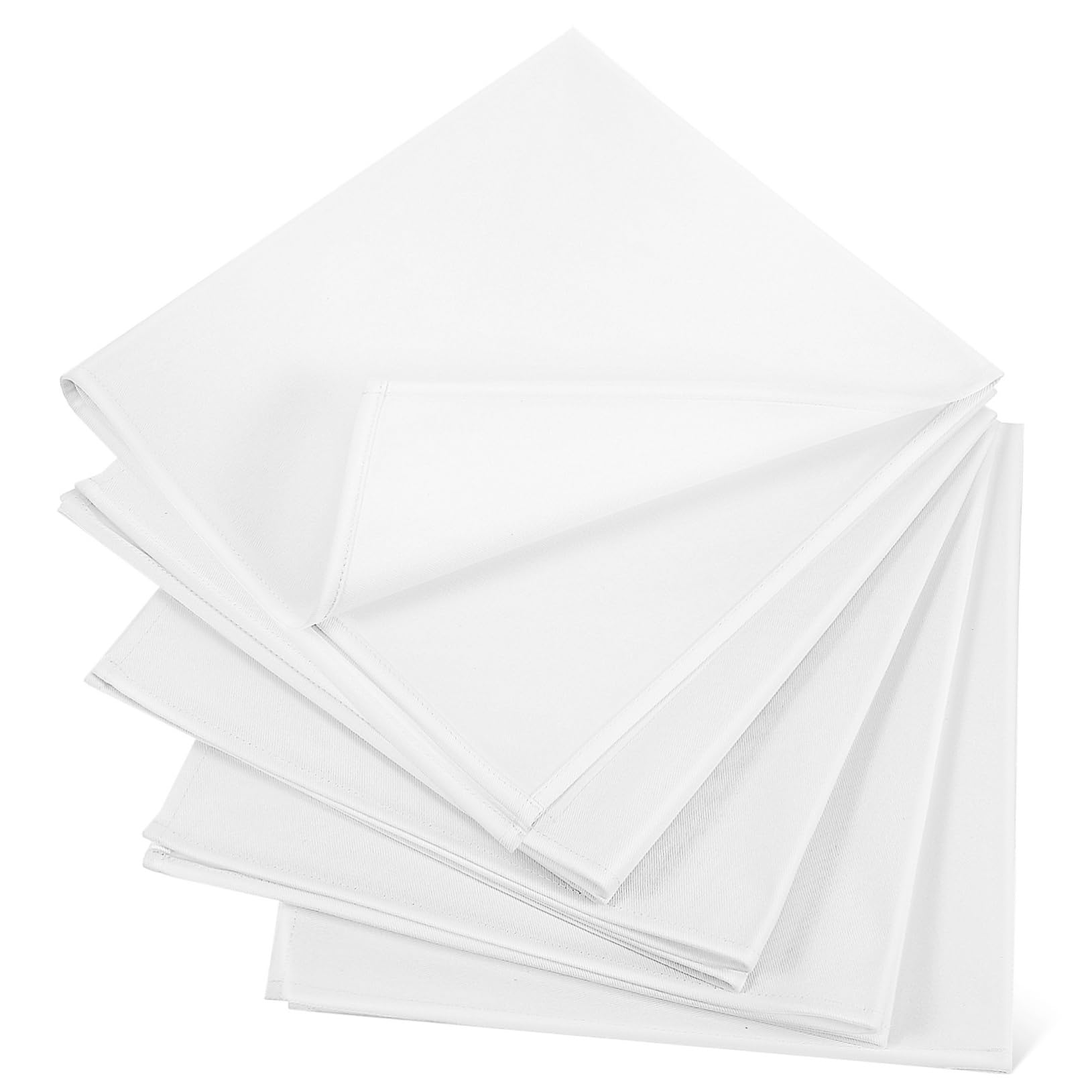 Serviettes Carrées Élégantes SHOWERORO en Tissu Lavable pour Tables de Mariage et Hôtel