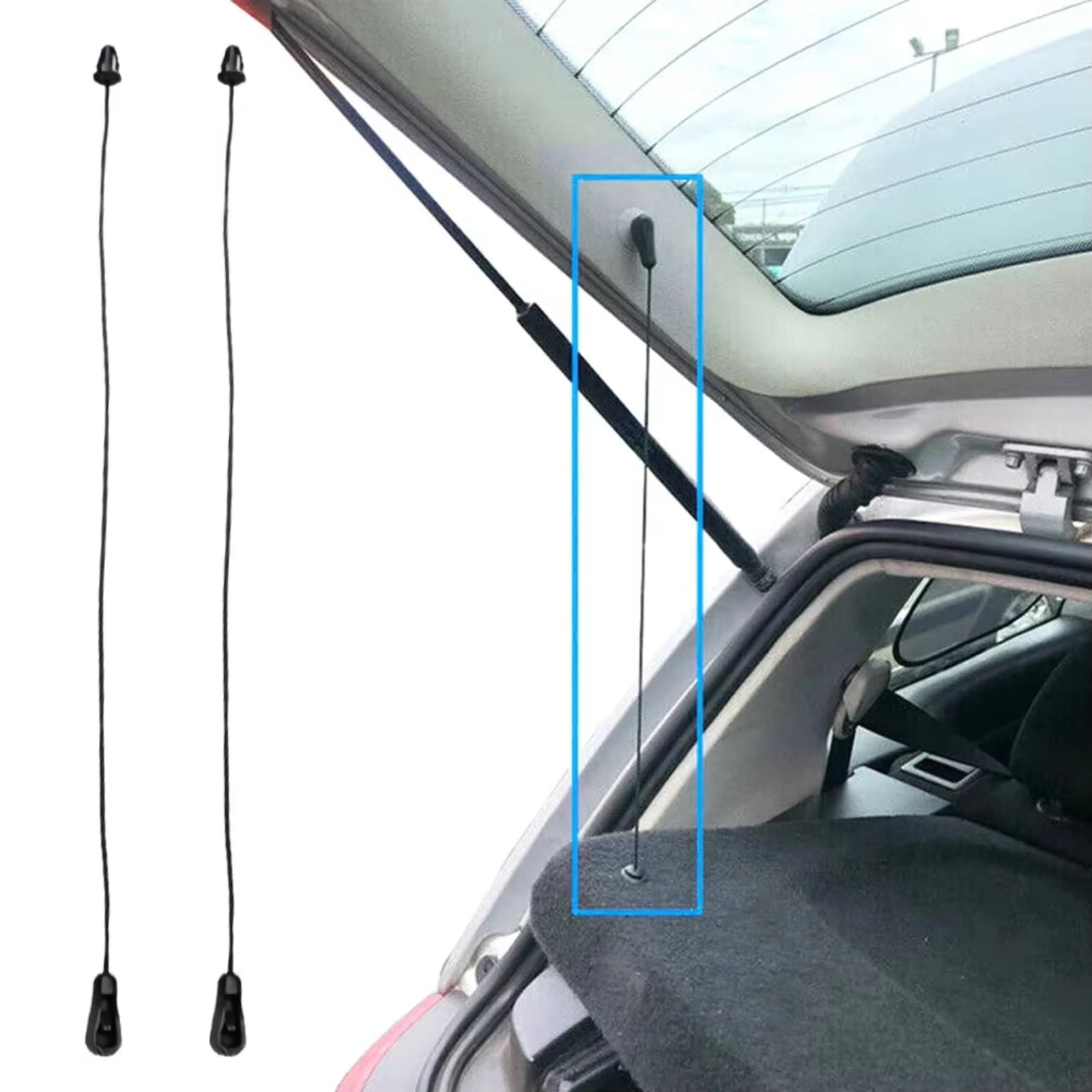 Maletero Trasero Compatible Con Ford Para Focus 2004 2005 2006 2007 2008 2009 2010 2011 Correa Sujeción Bandeja Trasera Maletero OEM: 4M51A46538AB