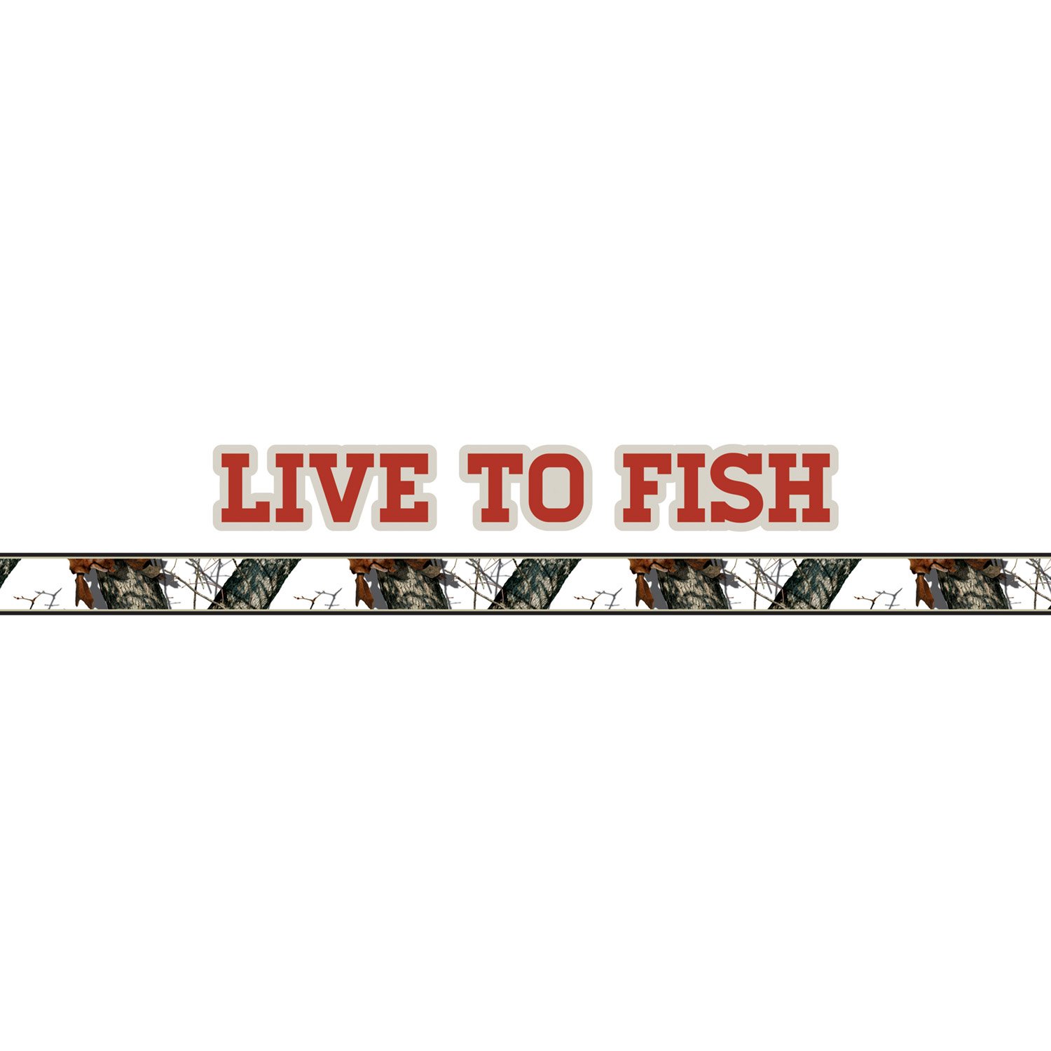 Live to Fish Winter autocollant camouflage Mossy Oak Graphics 10012-LF-WR pour bateau et voiture