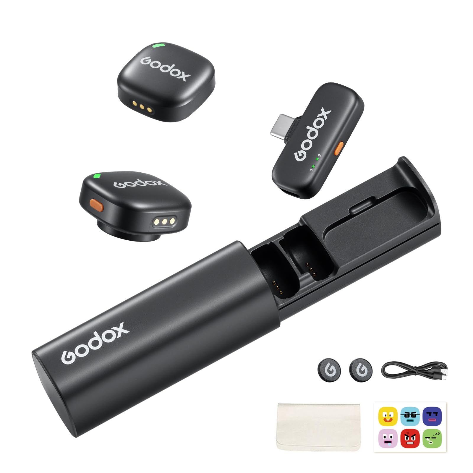 Amazon.com: GODOX C01 Kit2 Wireless Lavalier Microphone for iPhone