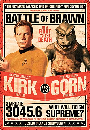 AQUARIUS Star Trek Kirk Vs Gorn Cartel de Lata