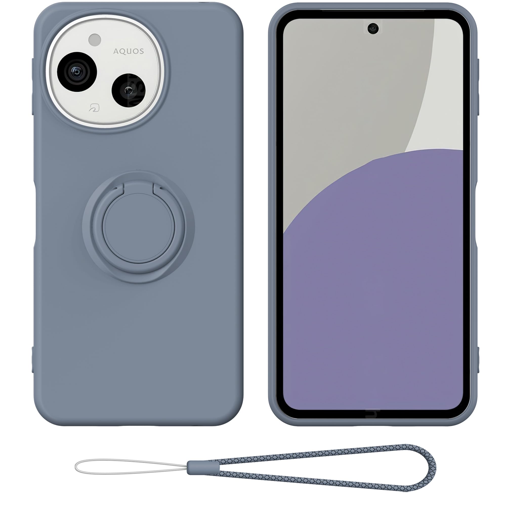 Amazon.co.jp: Gosento For AQUOS sense 9 ケース リング付き