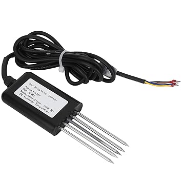 Generic 7 in 1 Soil Tester, 5Pin Soil PH NPK Temperature and Humidity EC Sensor, Professional Soil pH Tester for Lawn, Garden, Farm, Pastures, Sewage Treatment, Agriculture, etc'