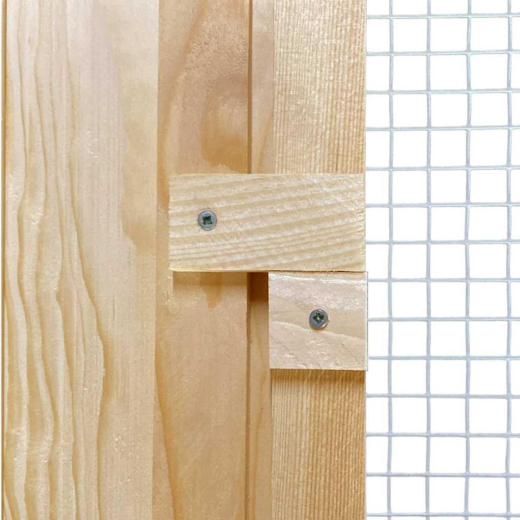 Pollaio in legno, 75 x 60 x 89 cm, per giardino, esterno, marrone | Robusto pollaio in legno di pino con tetto resistente alle intemperie e porta richiudibile per giardino e terrazza.