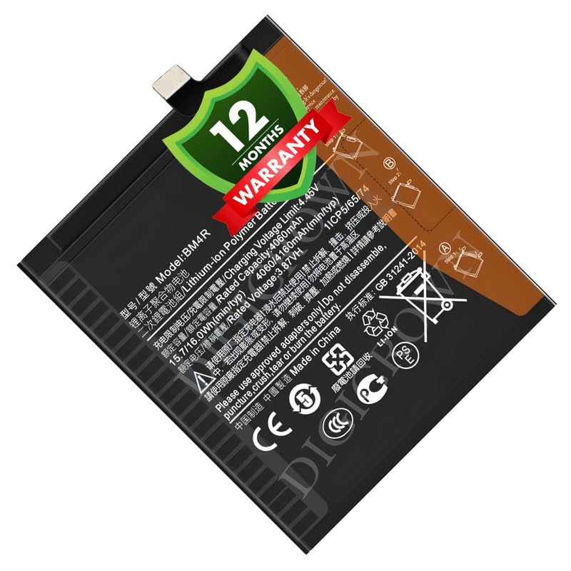 Image of Original BM4R Battery Compatible for Xiaomi Mi 10 Lite 5G - (4160mAh) - 1 Year Warranty DF7