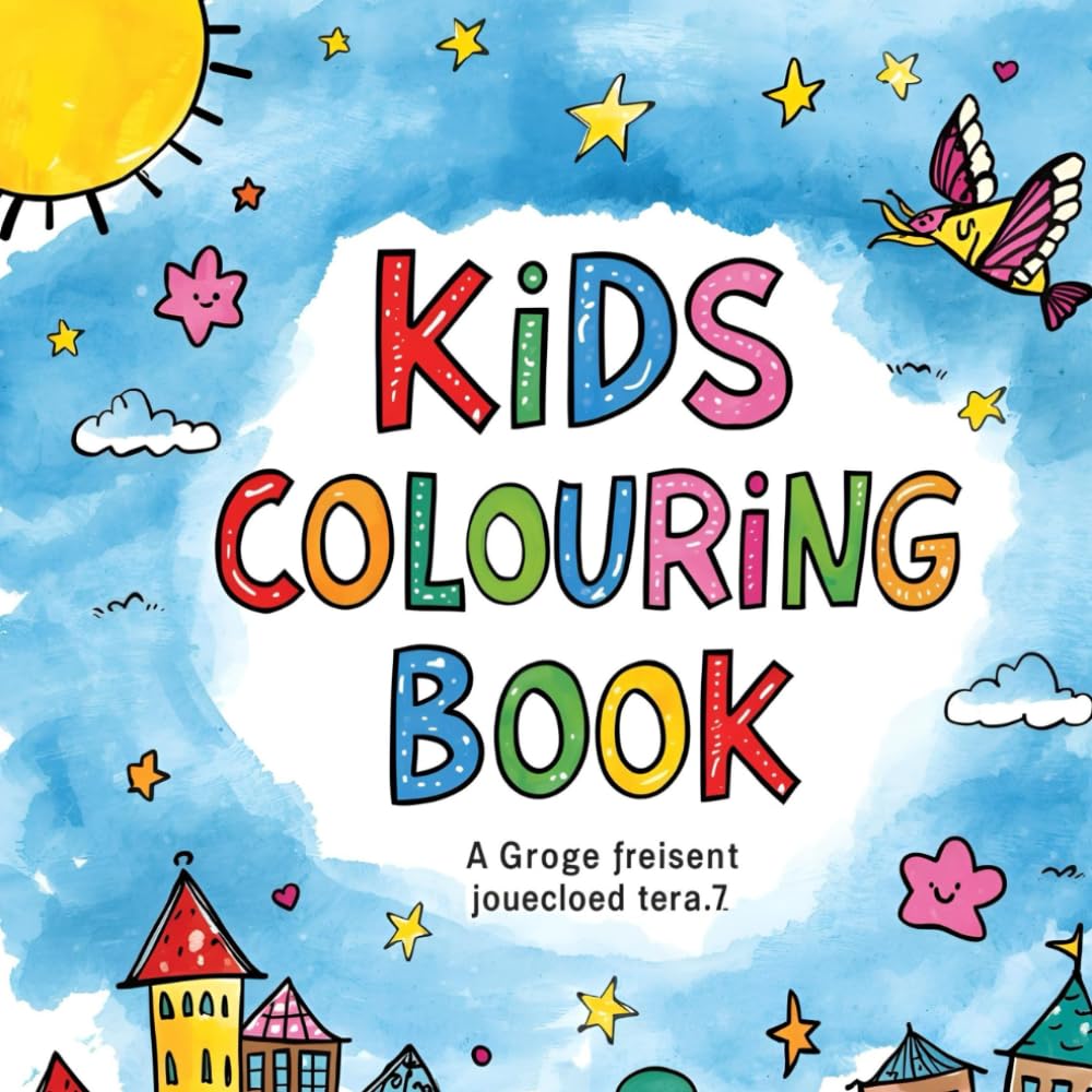 Fun Colouring book for kids: Easy & Cute Coloring Pages for Toddlers and Preschoolers
