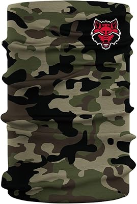 Arkansas State Red Wolves Green Neck Gaiter Camo print Vive La Fete