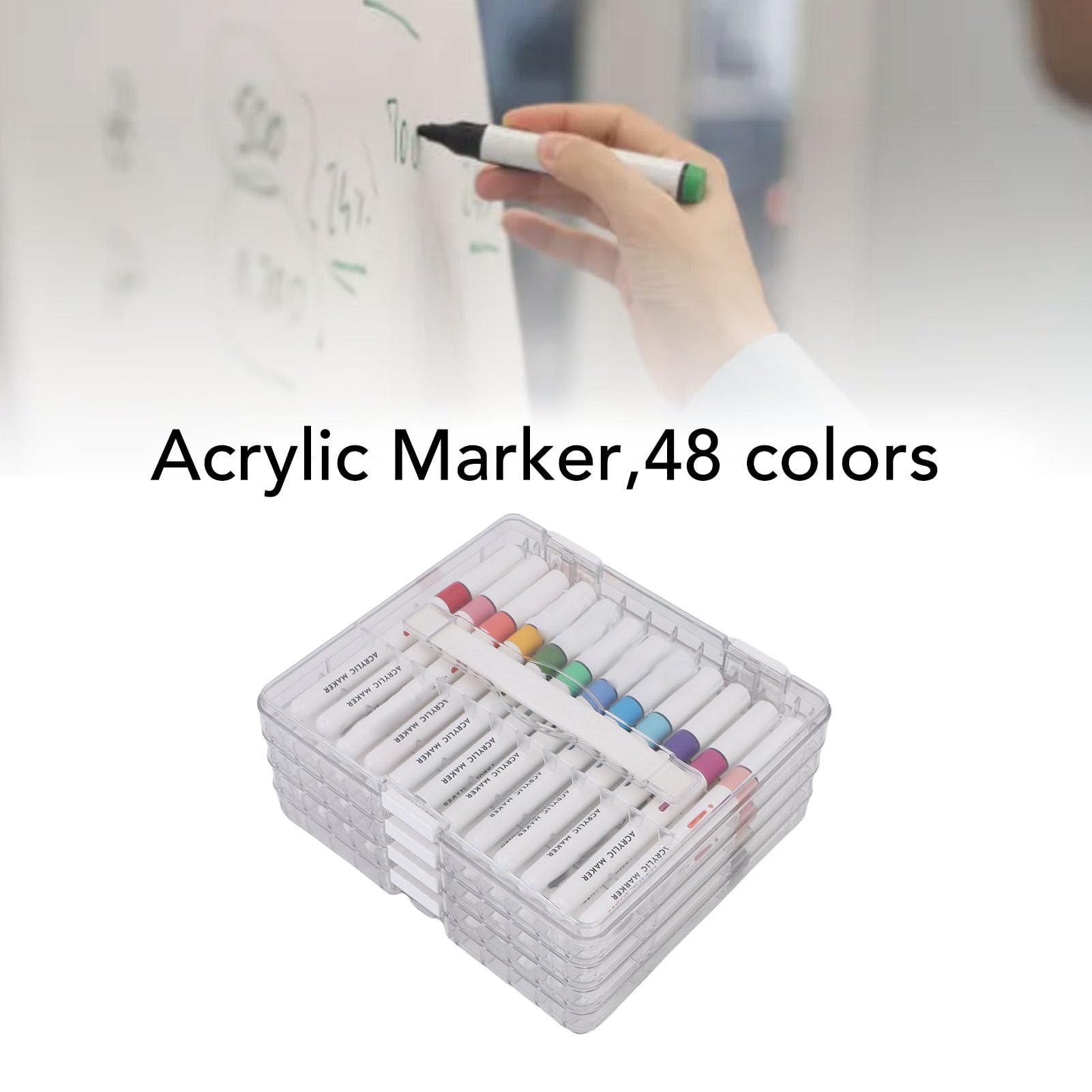Set di Pennarelli Acrilici con 48 Colori