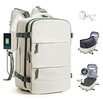 SZLX Zaino A Vuoto Bagaglio A Mano Donna, Zaino Airbag Con Sistema Di Vuoto Per Viaggi, Ryanair Viaggio Ruscksack Dimensione Cabina Con Pompa Impermeabile Uomo Valigia A Vuoto