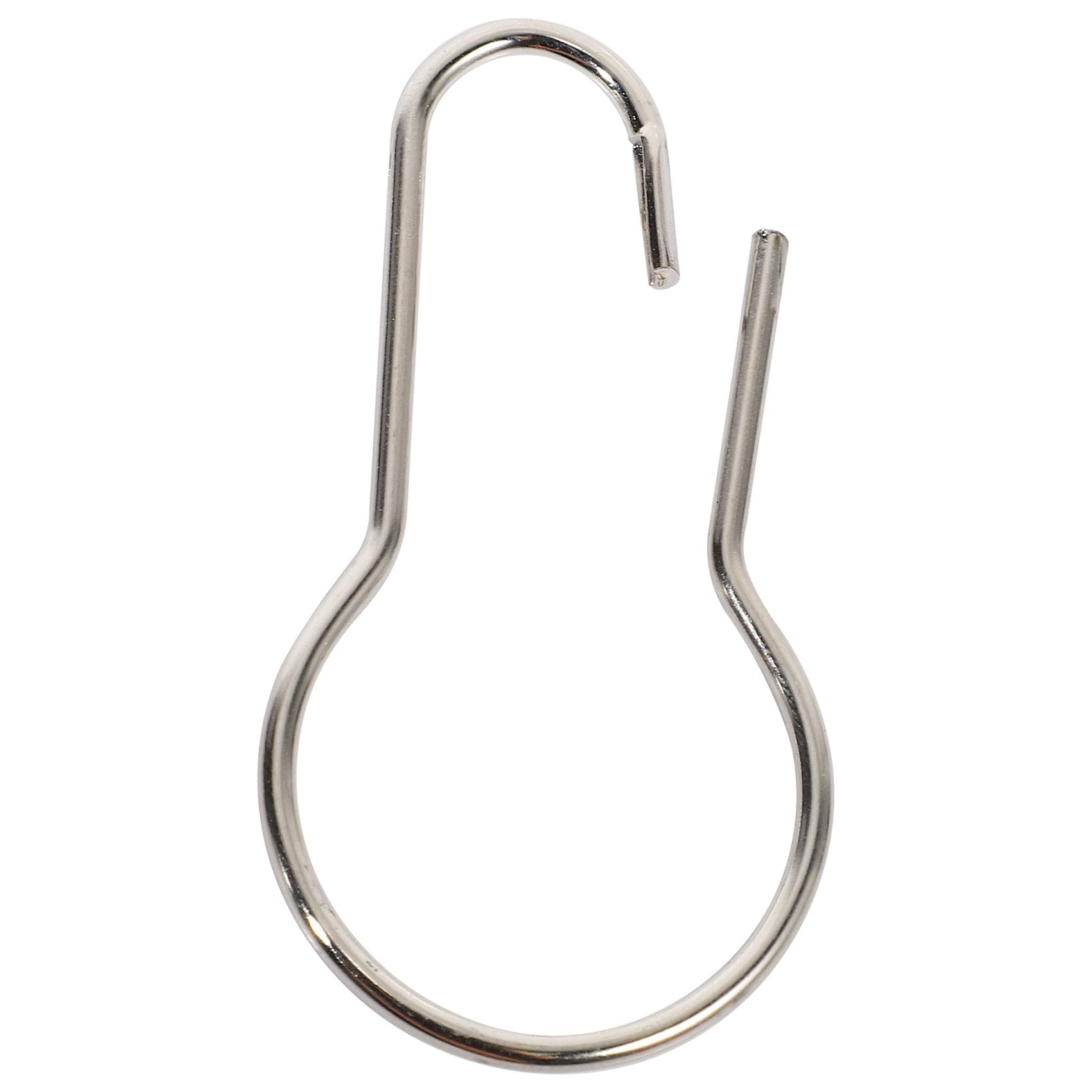 detee Lot of 100 iron Shower Curtain Hooks Rings Pear Clips