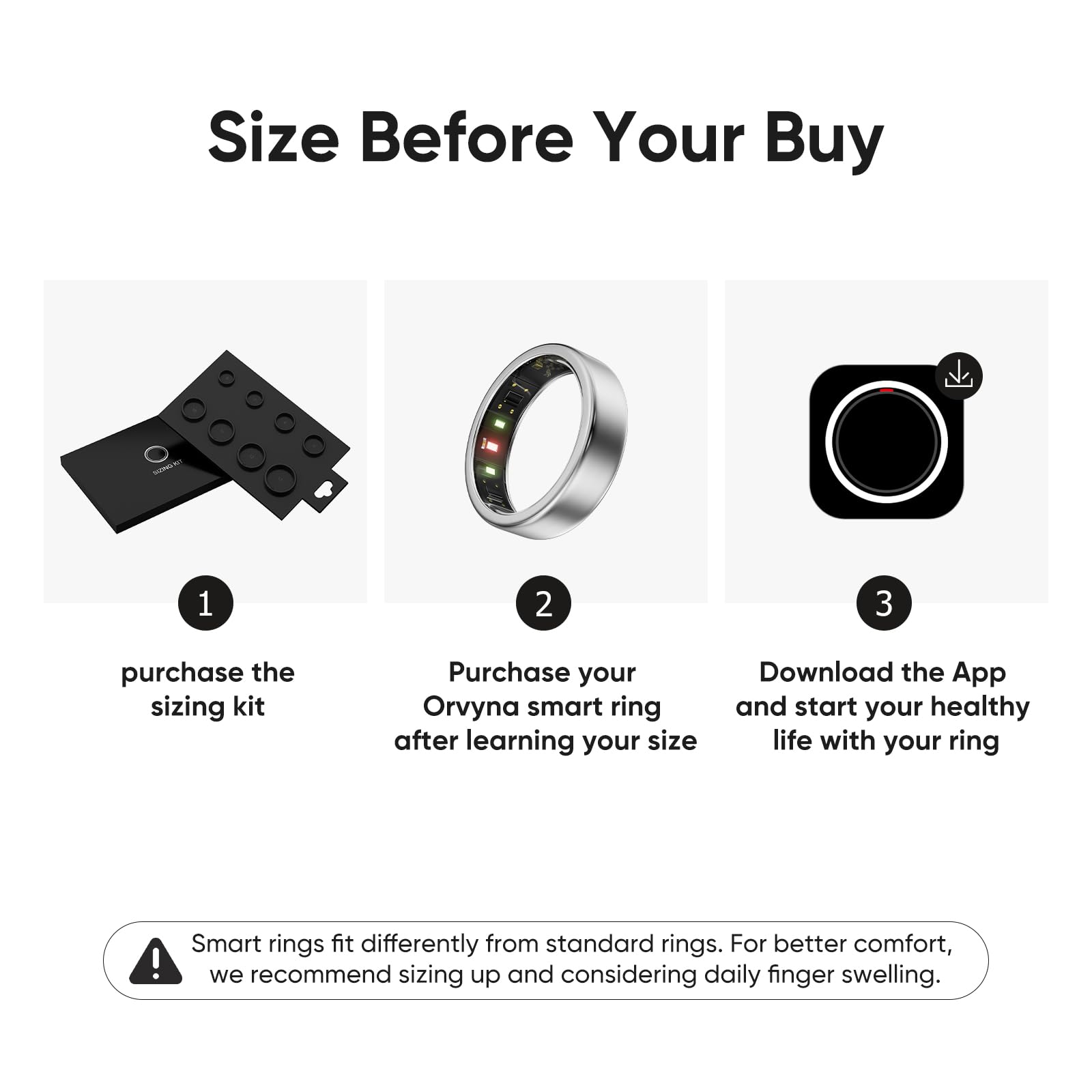 Anello intelligente in titanio per donne e uomini, ultra leggero (2,7-3,2 g), batteria 4-6 giorni, custodia da 500 mAh per 3 ricariche, tracker salute e fitness (argento 7)