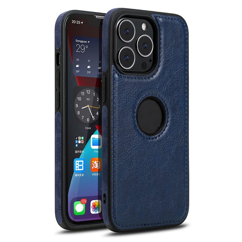 Custodia in pelle PU per affari di lusso per iPhone 14 13 12 11 Pro Max Mini XR XS X 7 8 Plus SE Cover protettiva in morbida pelle bovina,marrone, per iPhone12 Mini