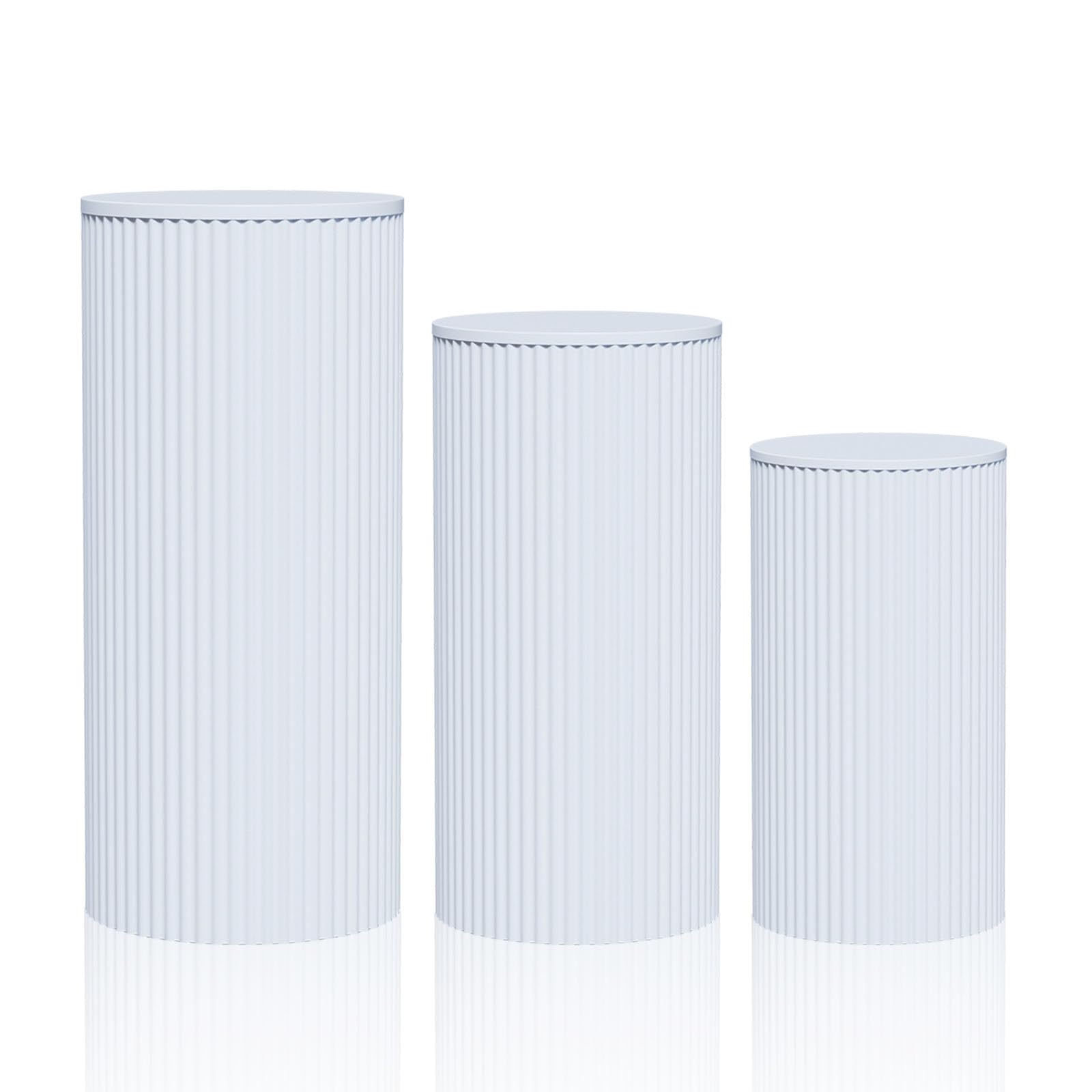 Présentoirs Cylindriques Ondulé en Métal, Lot de 3