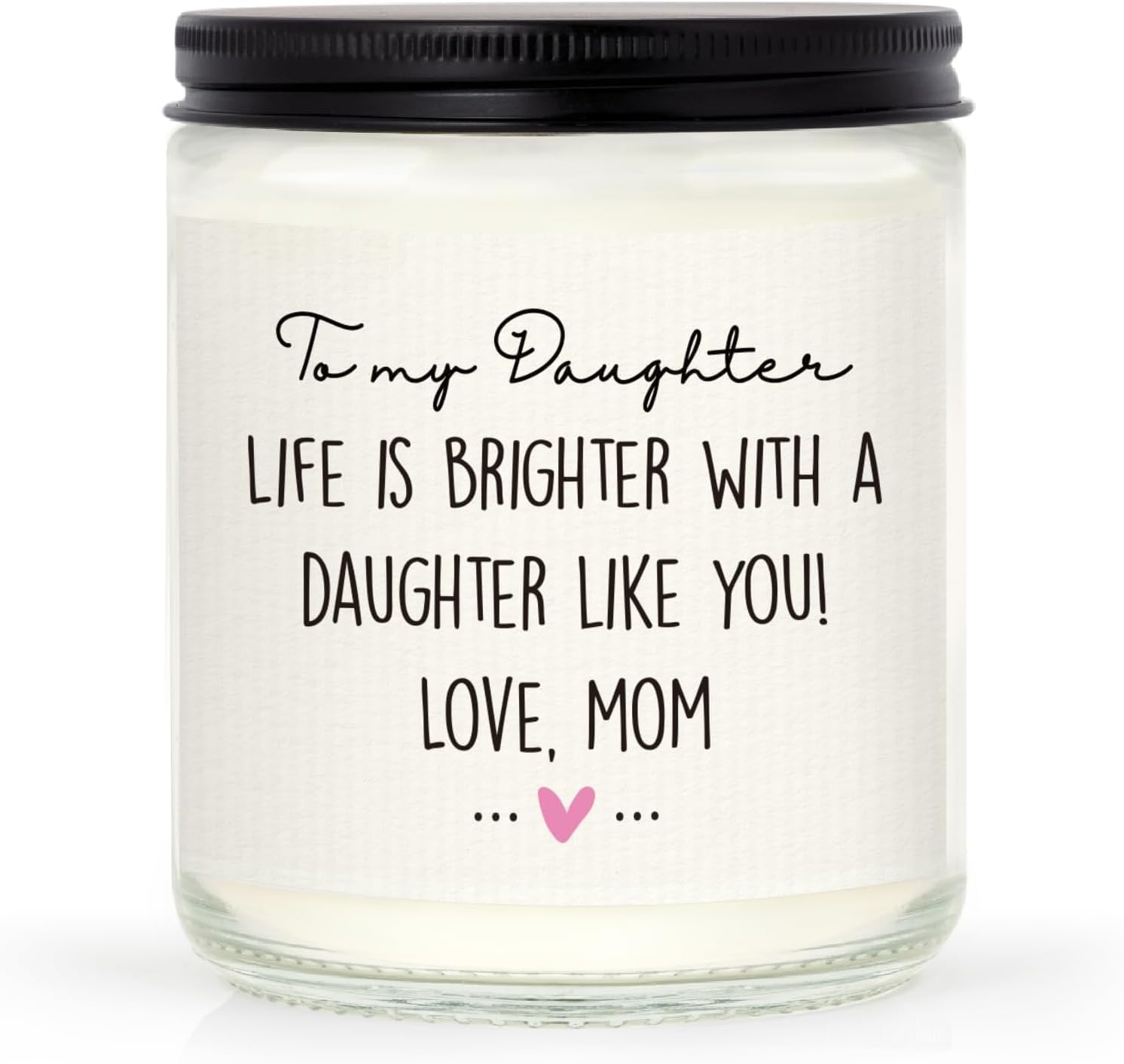 GiltGlimmer Gifts for Daughter, Unique Daughter Gift from Mom, Lavender Scented Candle for Daughter Birthday Mothers Day Graduation Back to School Wedding Bridal Shower Gift