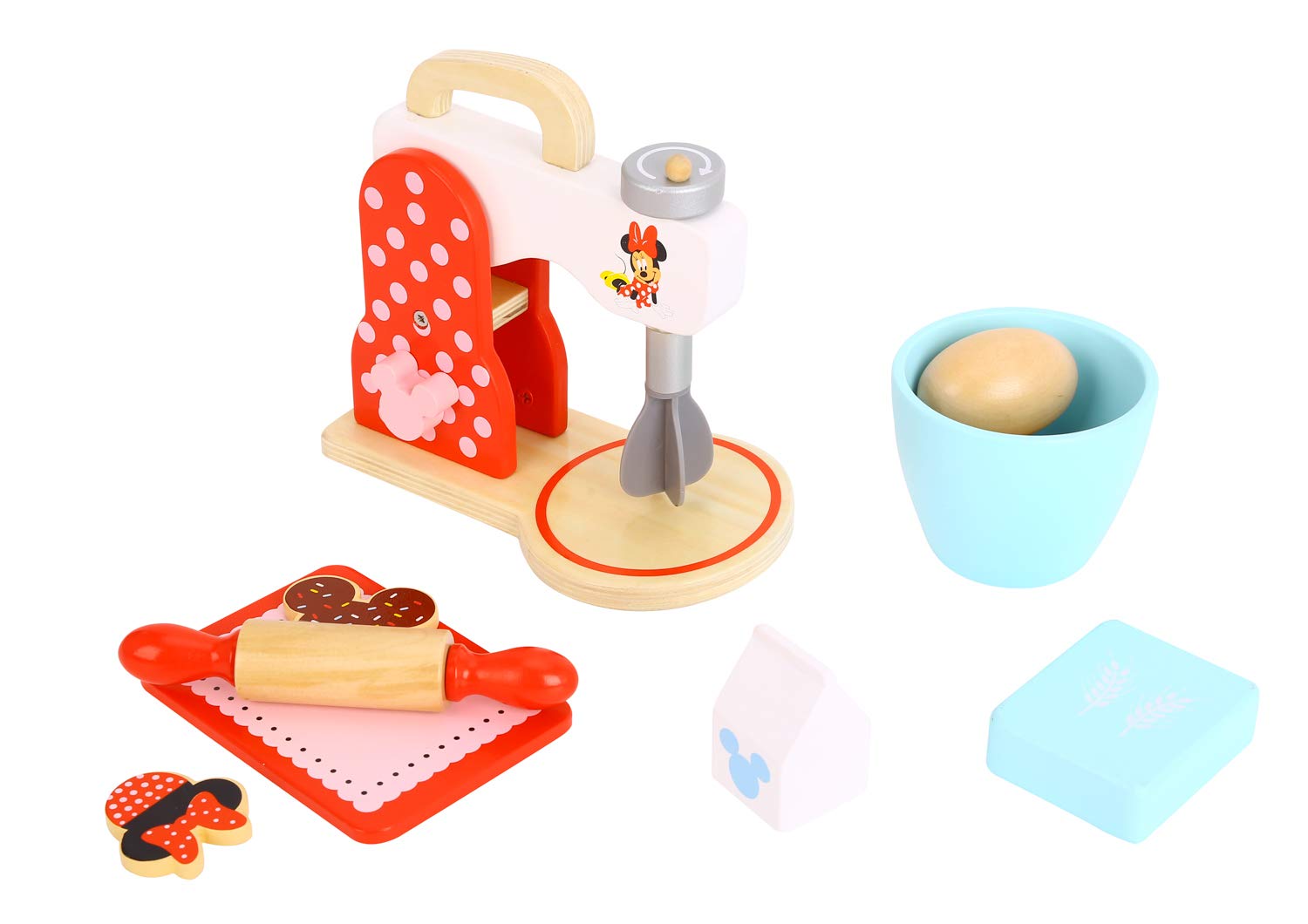 Be ImexTY081B 8 Pieces Minnie MDF Mini Beads Toy Set, 9 x 12 cm, Multi-color