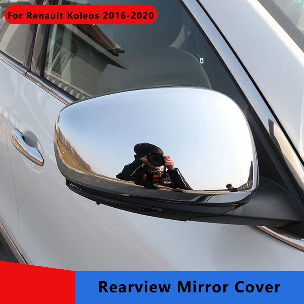 Coques De Rétroviseur Pour Renault Koleos 2017-2020 - Design Placage Argent Ou Fibre De Carbone