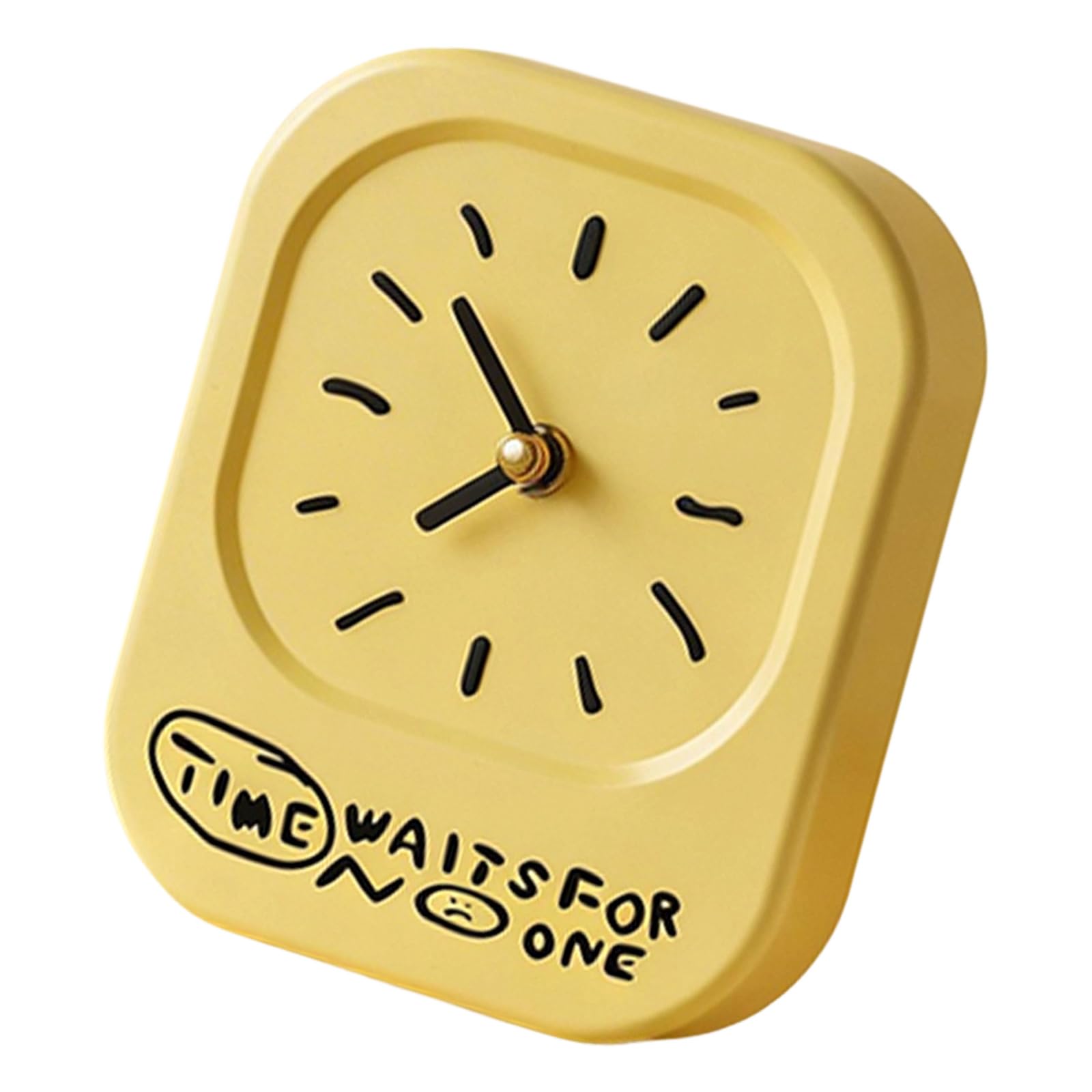 Piceioep Decorative Tabletop Clocks Silents None Ticking Analog Clock Small Bedside Clock Decorative Desk Clocks for Home Decors Analog Desk Battery Operated