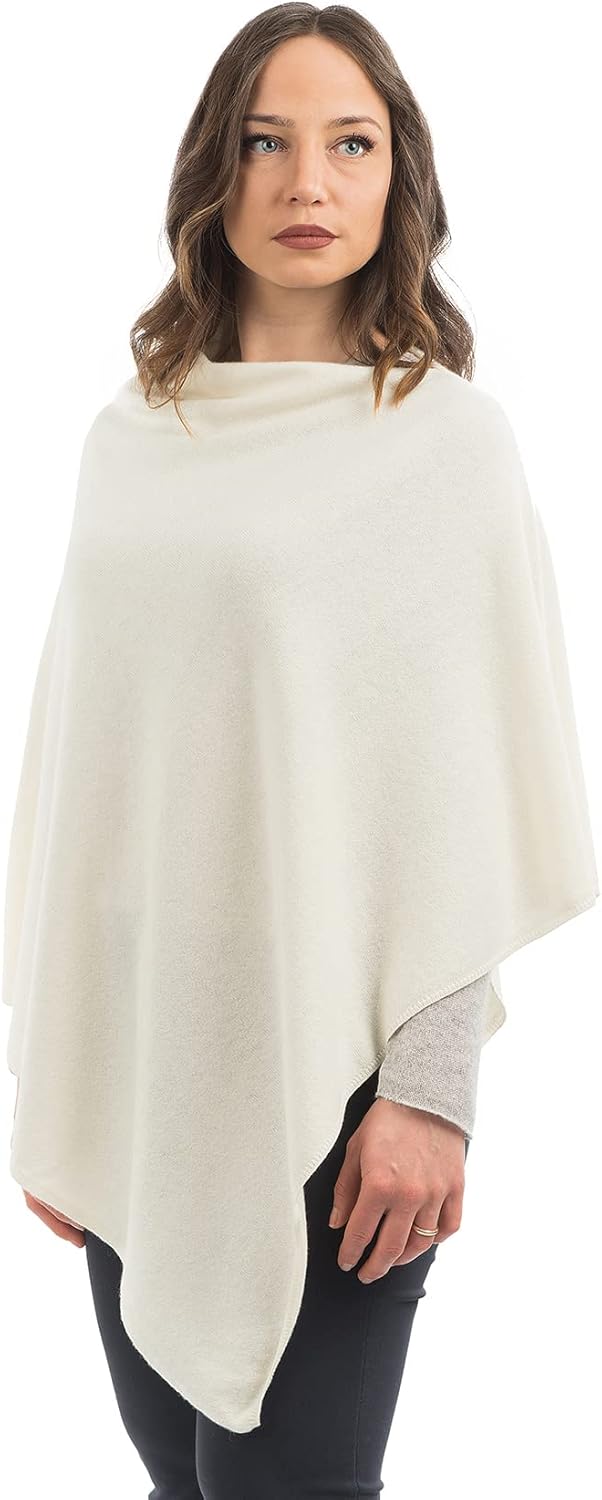 Dalle Piane Cashmere - Poncho in a Blend of Wool, Rayon, Nylon and Cashmere - Made in Italy - Image 2