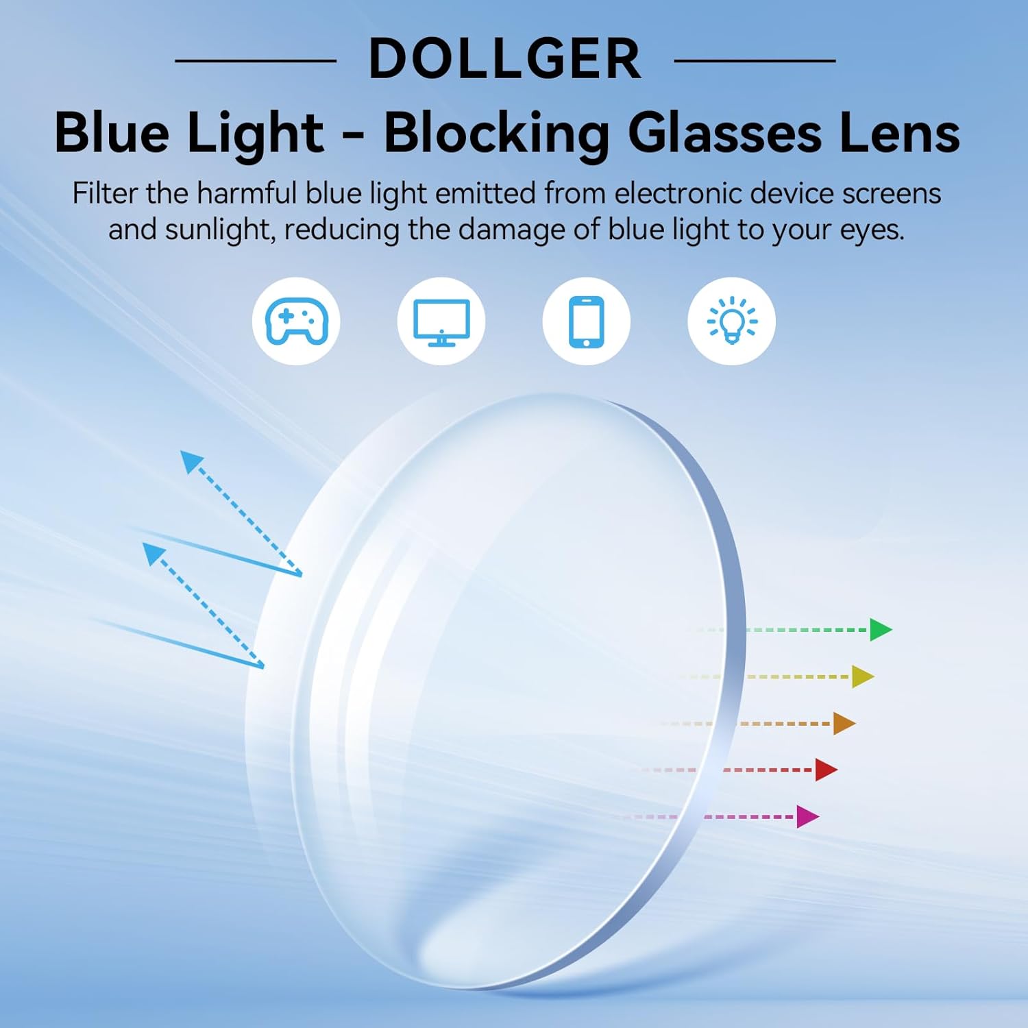 Dollger Oval Blue Light Glasses for Women Men Fashion Retro 90s Small Frame Computer Glasses - Image 6