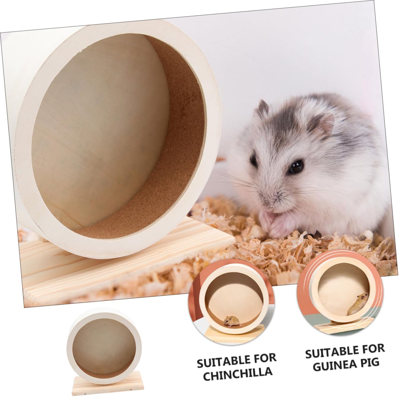 Hamster Wheel Toy Silent Stand Runner Pet Exercise Roller for Chinchilla Toys for Hamsters