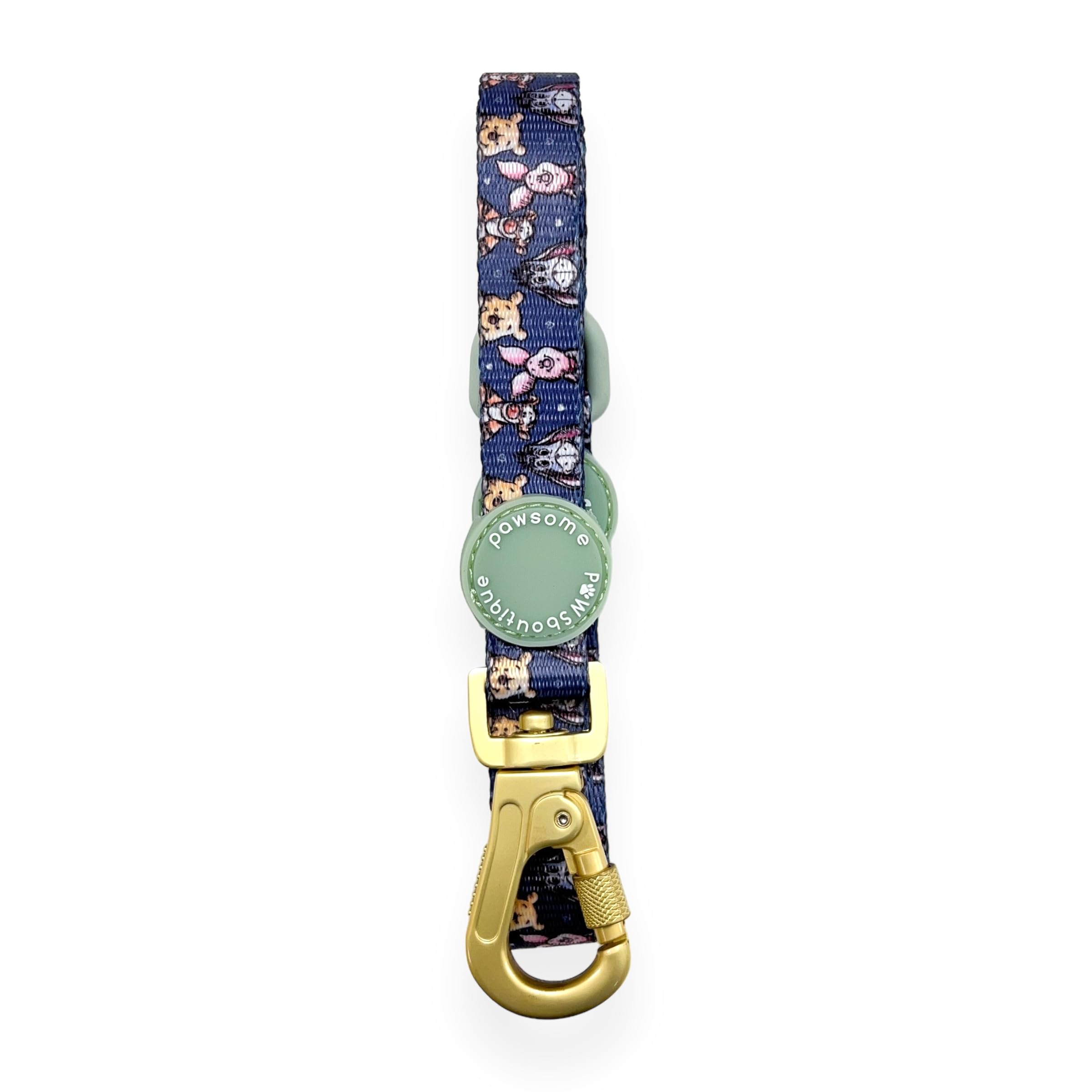 Pawsome Paws Boutique Winnie + Friends Dog Lead - 5ft Stylish Disney Dog Leash with Soft Grip & Durable Carabiner Clip