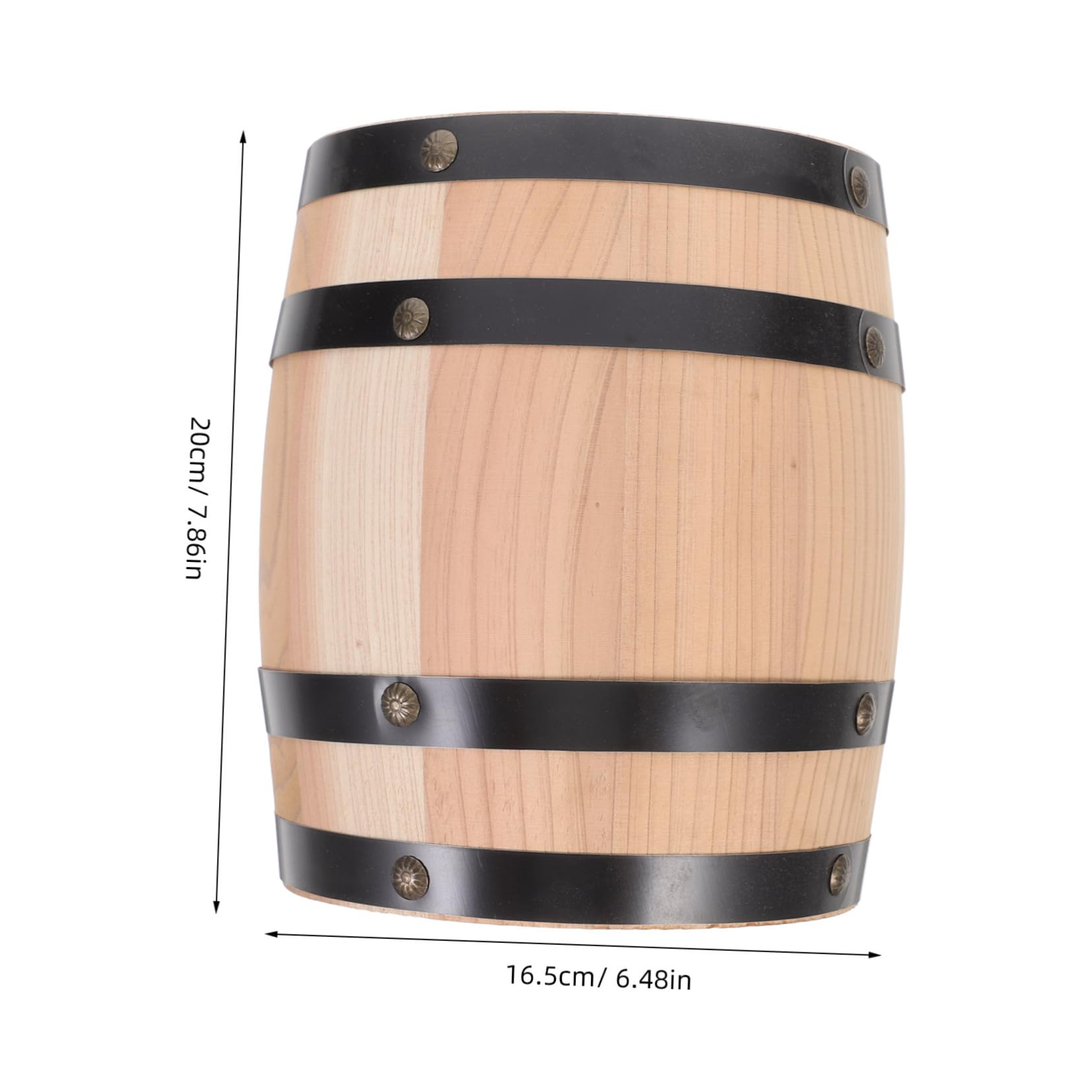 Cabilock Wooden Wine Decor Rustic Ornament for Bar Home Party Unique Craft for Wine Storage Decoration Natural Finish