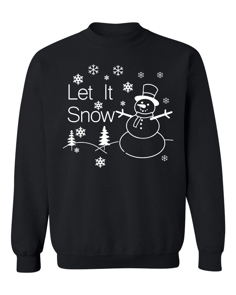 Let it Snow - Snowman Funny Xmas Crewneck Sweatshirt