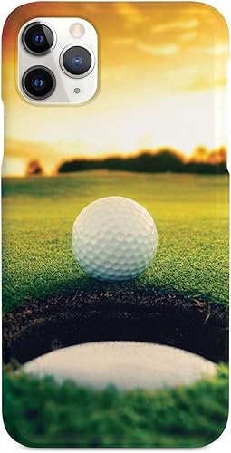 Miniatura 8 de Inspired Cases - Funda con textura 3D para iPhone 13 Pro - Funda protectora de goma para iPhone 13 Pro de Apple - Pelota de golf Sunset