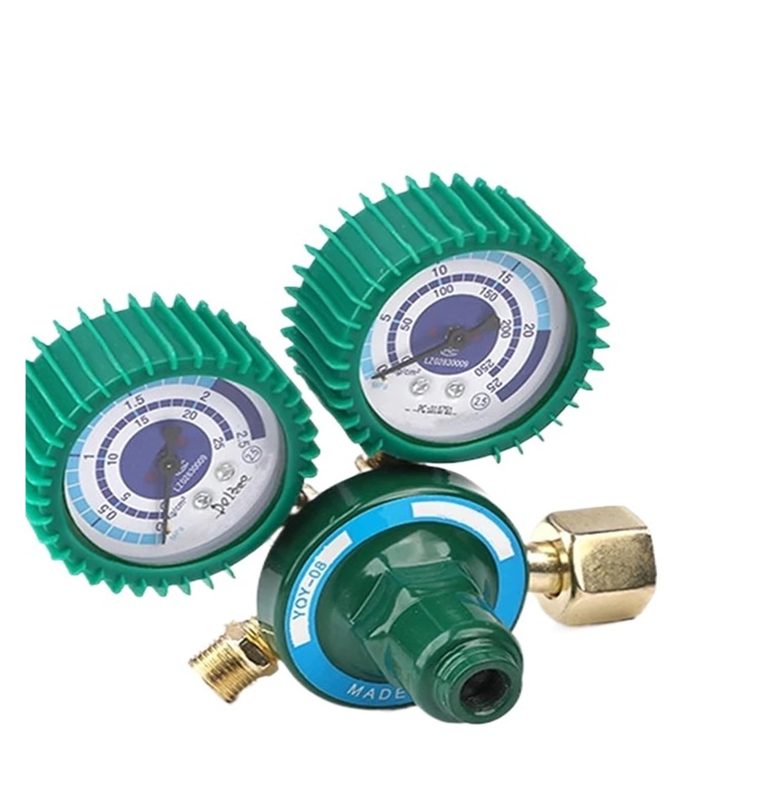 Oxygen Pressure Regulator 0-2.5MPa Welding Gas O2 Pressure Gauge Flow Meter Industrial Oxygen Reducer O2 Reducing Valve