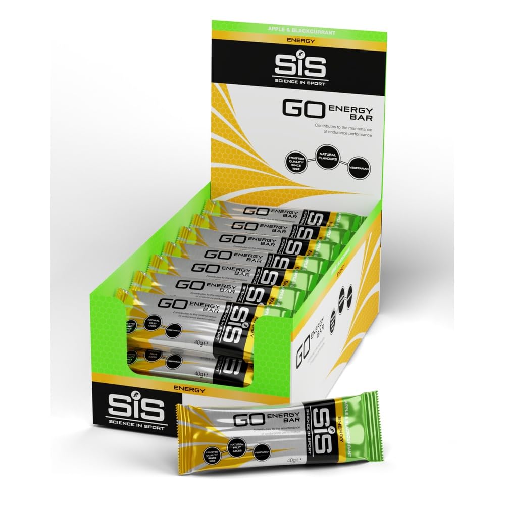 Science in Sport GO Energieriegel Mini 40g 30er Packung Apfel Schwarze Johannisbeere - Leckere Kohlenhydrate Riegel mit 27g Kohlenhydrate, Energielieferanten für das Power Training