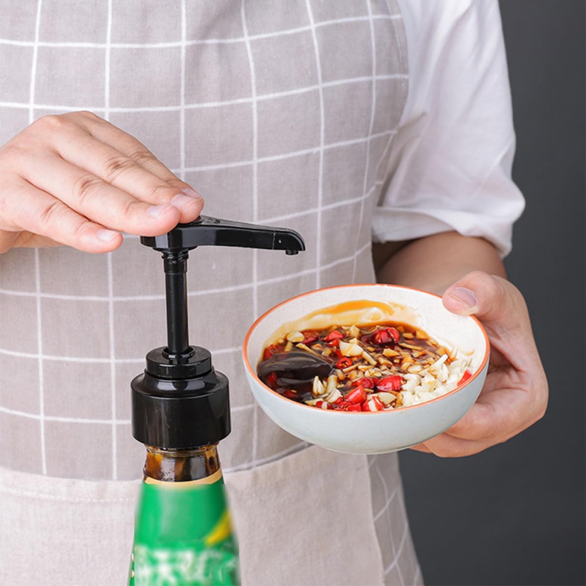 FRCOLOR 16 pezzi pompa pressa bottiglia per salsa di soia pompe per bottiglia di, pompa di sciroppo industriale, pompe per bevande, salsa liquida bottiglia spingere dispenser di sapone premere la