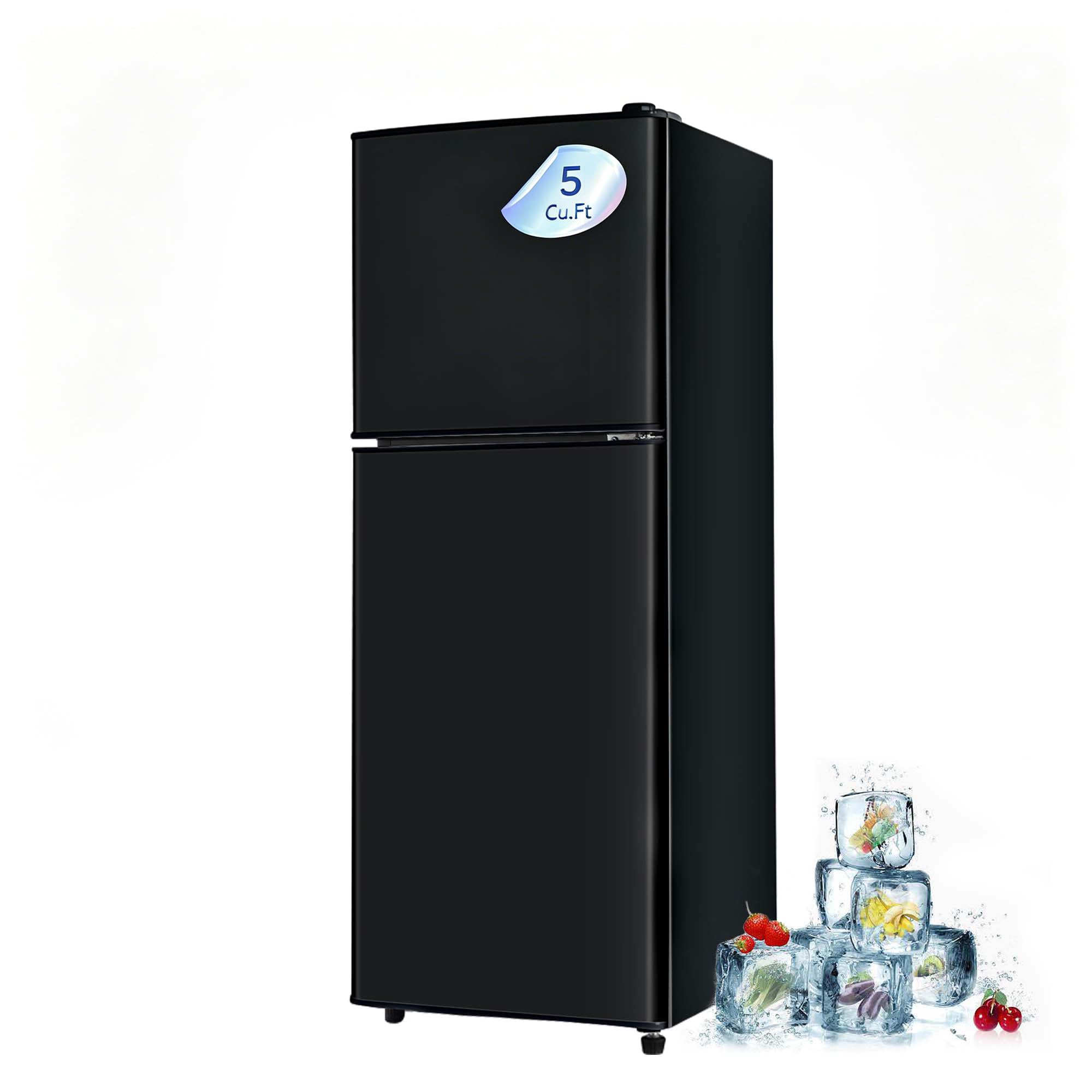 Borcolo FLS-138-BLACK-D-0403 5 cu ft Compact Freezer Black