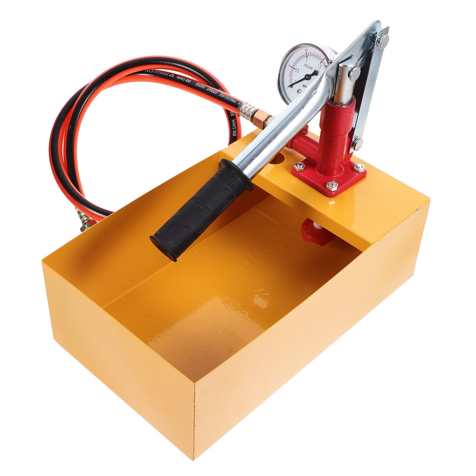 Scicalife Bomba de Prueba de Presión Hidráulica- Bomba de Prueba de Presión Manual de 25KG- Probador de Presión de Agua Fácil de Usar para Calderas Recipientes de Presión Líneas de Gas