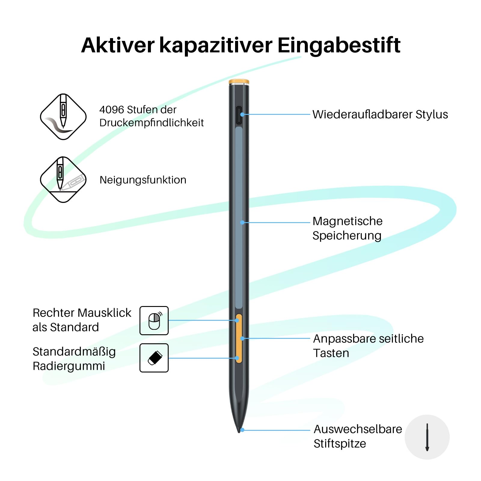 HUION Kamvas Slate 10 Grafiktablett mit Display ohne PC, 10,1 Zoll Kunsttablett, Standalone Zeichentablett mit Stift, Volllaminiertem Bildschirm, Android 12, 8GB+128GB für Künstler Anfänger