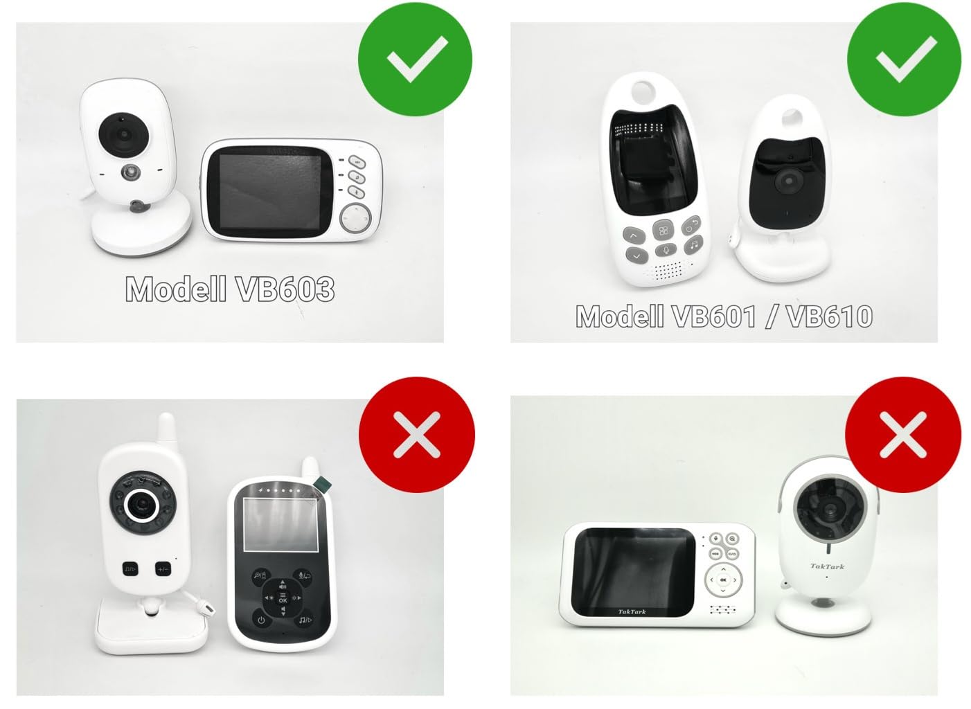 Batteria per baby monitor GHB, BOIFUN, Oretti, Luvion Babyfon ecc. (Tipo A)