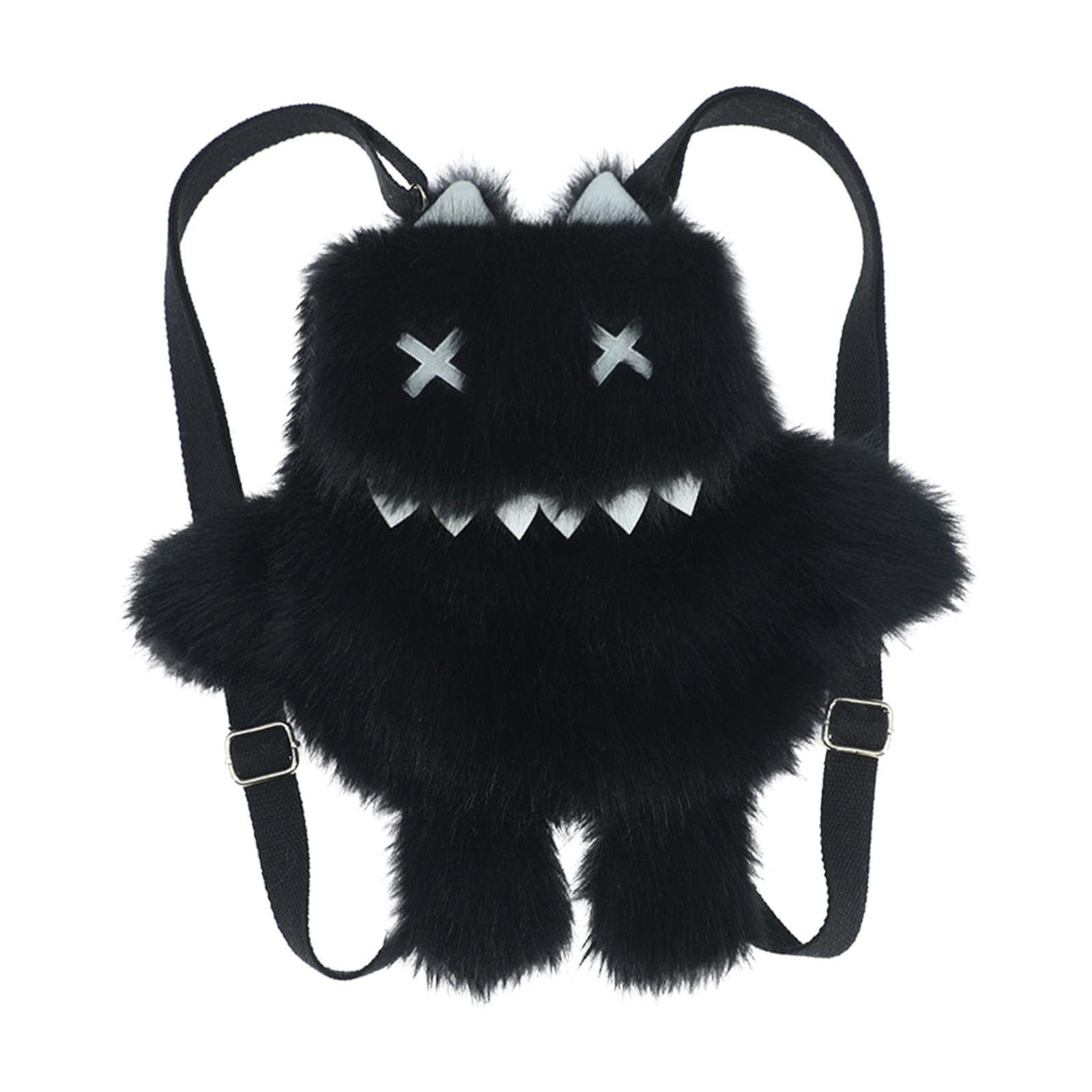 Cat Backpack Lovely Casual Adjustable Shoulder Strap Fashion Animal Backpack Black-image-17