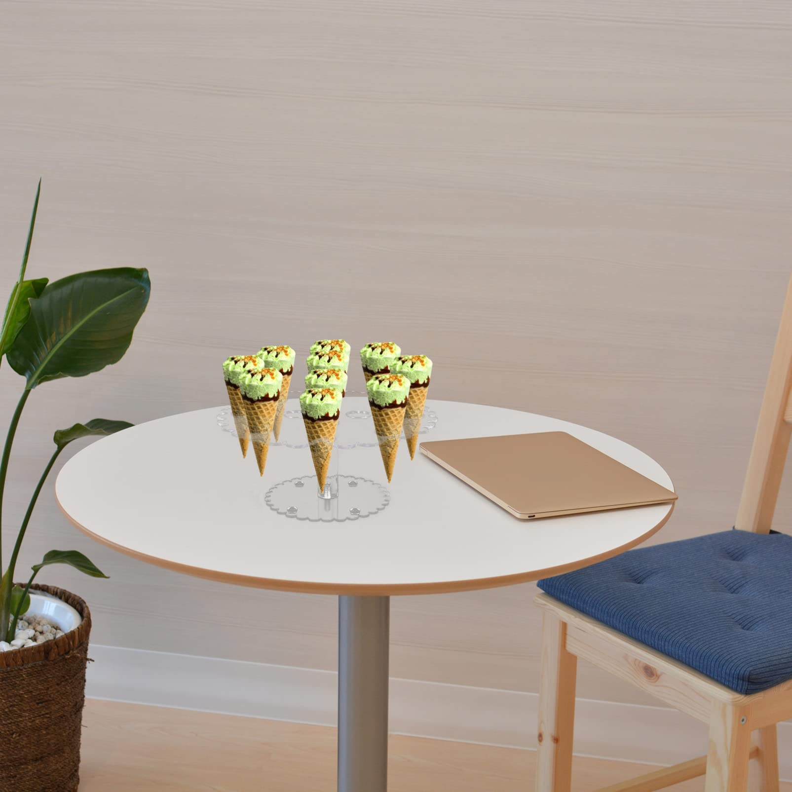 Ice Cream Stand Food Cone Rack Cone Holder Kitchen Gadget Ice Cream Cone Rack Ice Cream Cone Display Sushi Holder