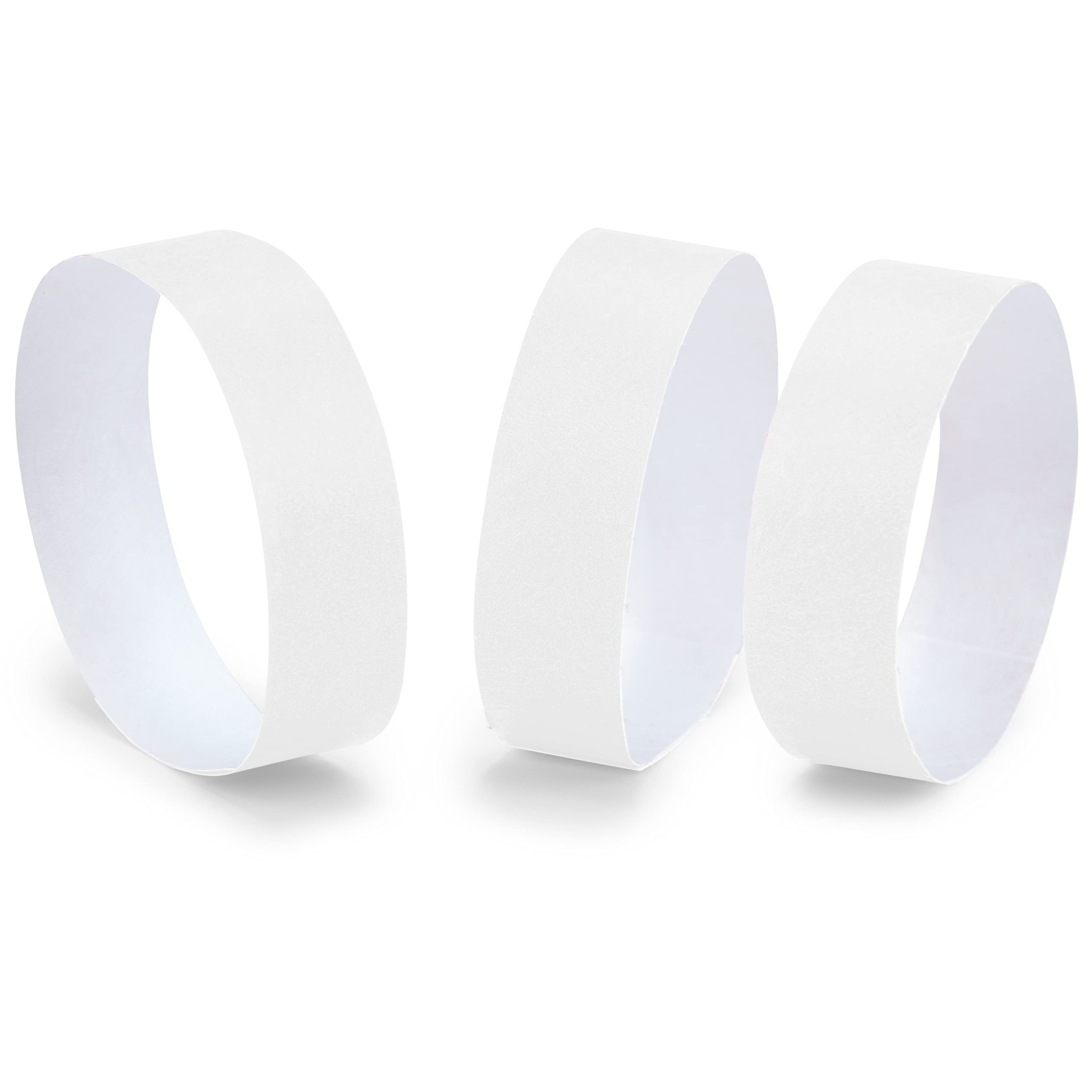 DGBDPACK 100 Pcs Wristbands, 1-100 Consecutive Numbers Waterproof Tearproof Wrist Straps Admission Bracelets Tickets (White)