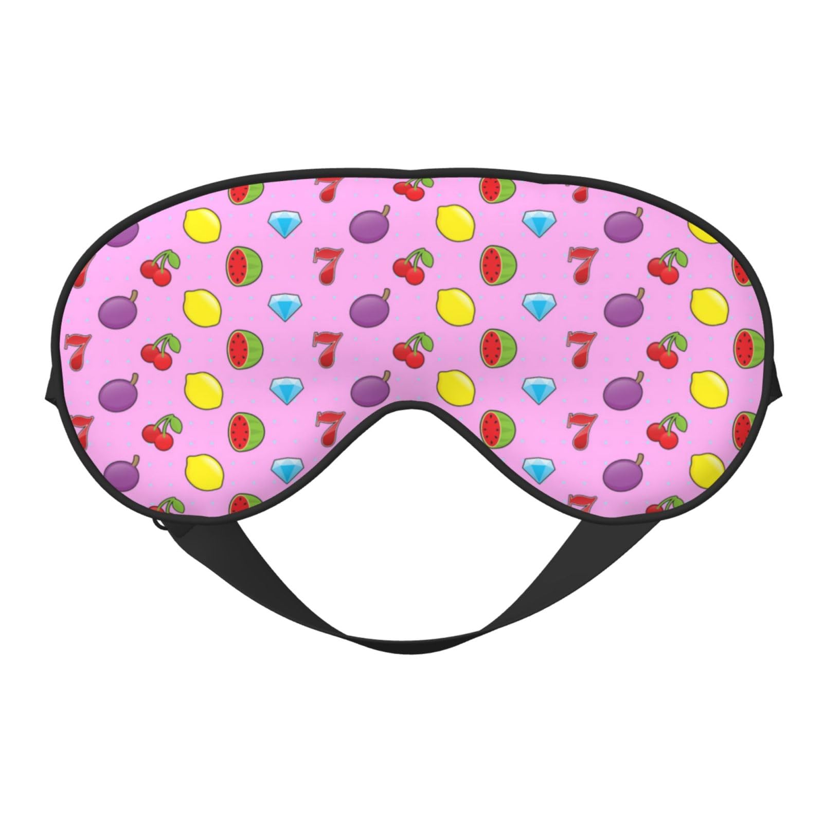 Sleep Mask Slot-Machine Pattern Breathable Blackout Eye Mask for Women Men Shade Cover Sleeping Eye Cover