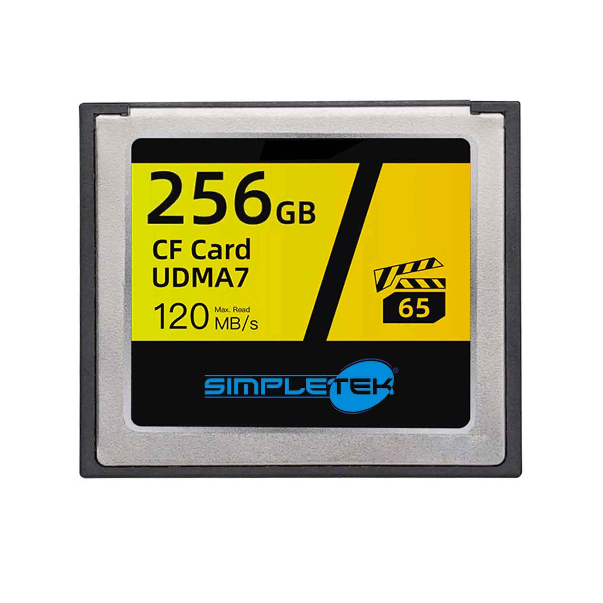 SIMPLETEK – Scheda di memoria CF Card 256GB | Classe di velocità UDMA7 NAND MLC 3D – ATA/ATAPI-7 50 pin | per Fotocamere e Videocamere