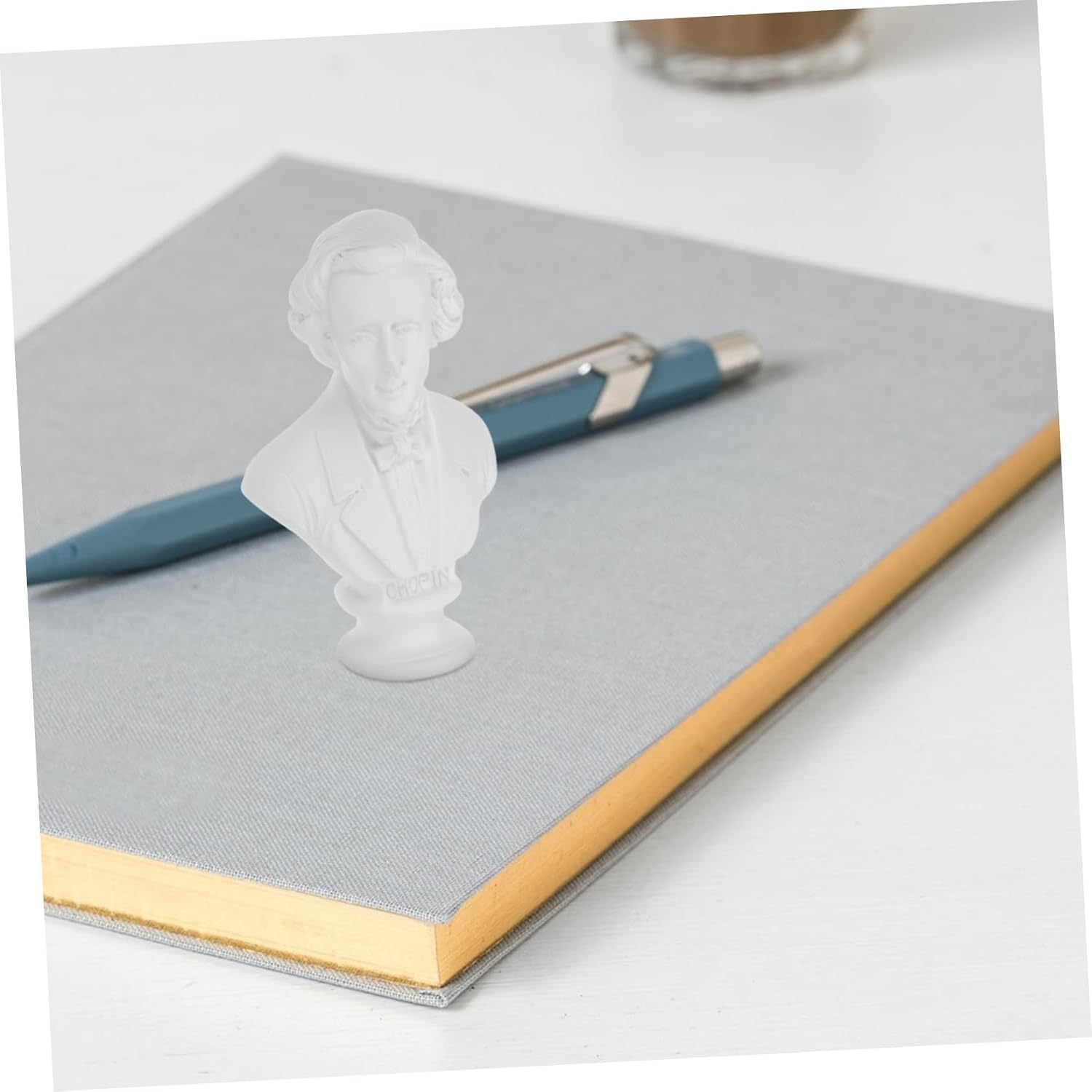 Mini Musician Bust Statue Decor, Resin Classical Figure for Desktop